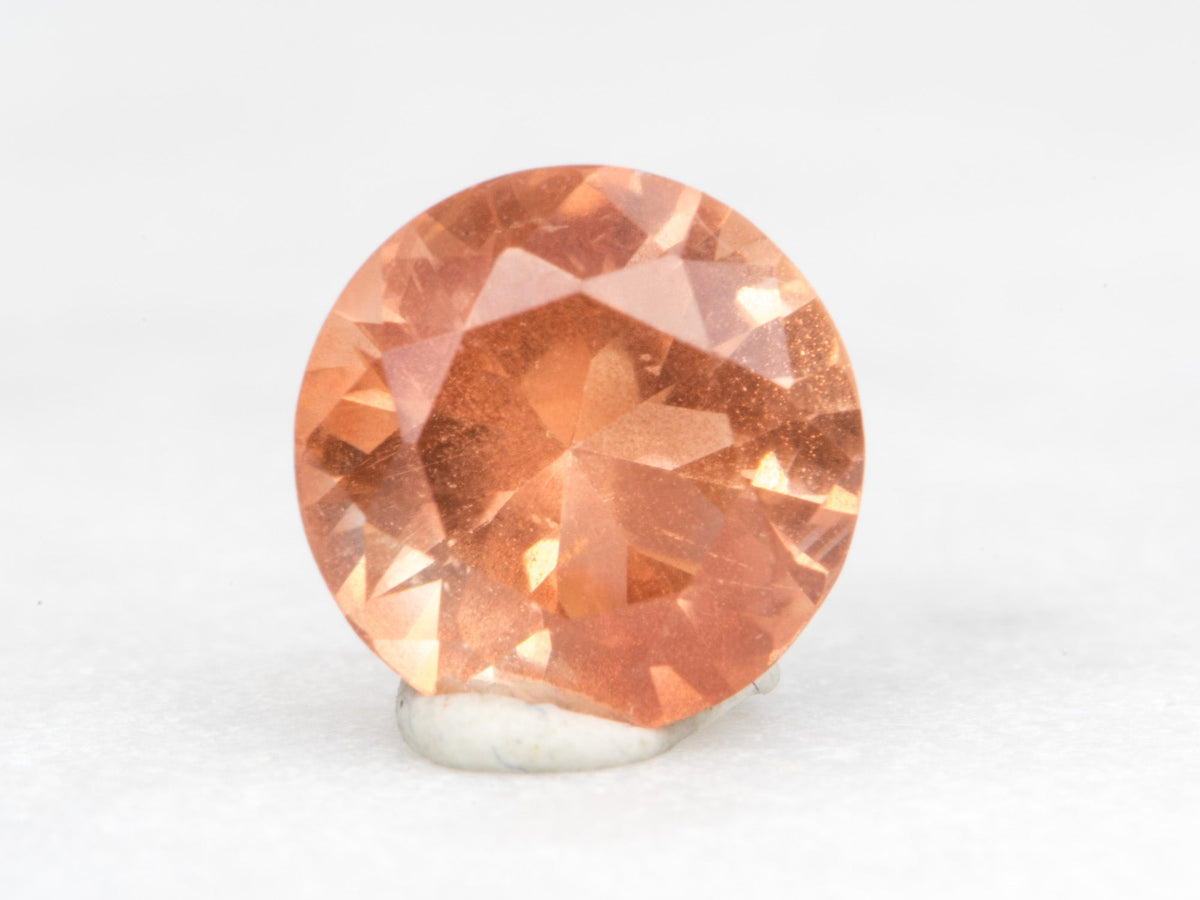 1.59ct Round Shape Oregon Sunstone 8.1*4.9mm SU111 Aurora Designer