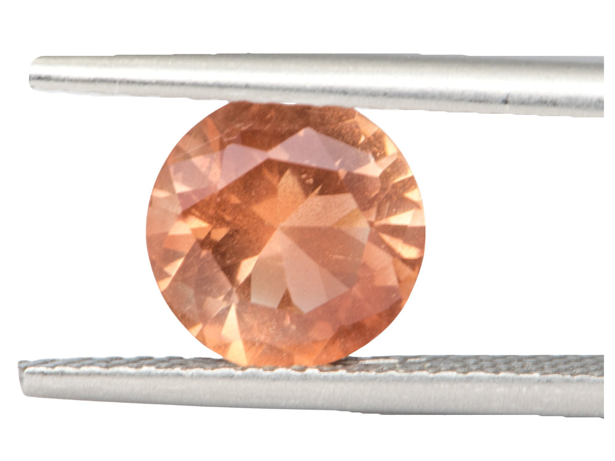 1.59ct Round Shape Oregon Sunstone 8.1*4.9mm SU111 Aurora Designer