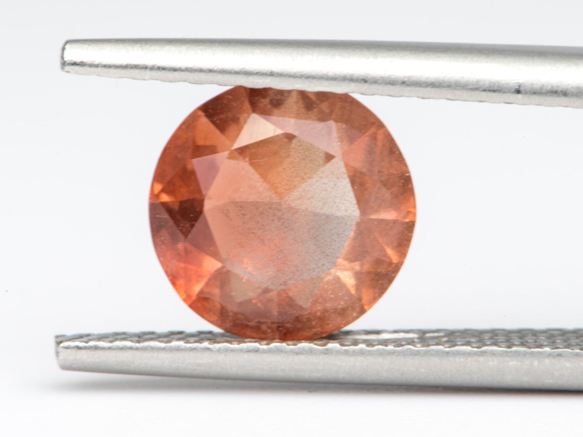 1.34ct Round Shape Oregon Sunstone 8.0*4.1mm SU112 Aurora Designer