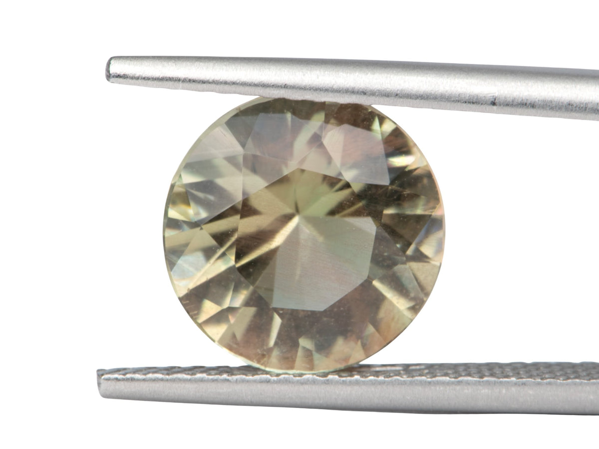 3.19ct Round Shape Oregon Sunstone 10.1*6.3mm SU115 Aurora Designer