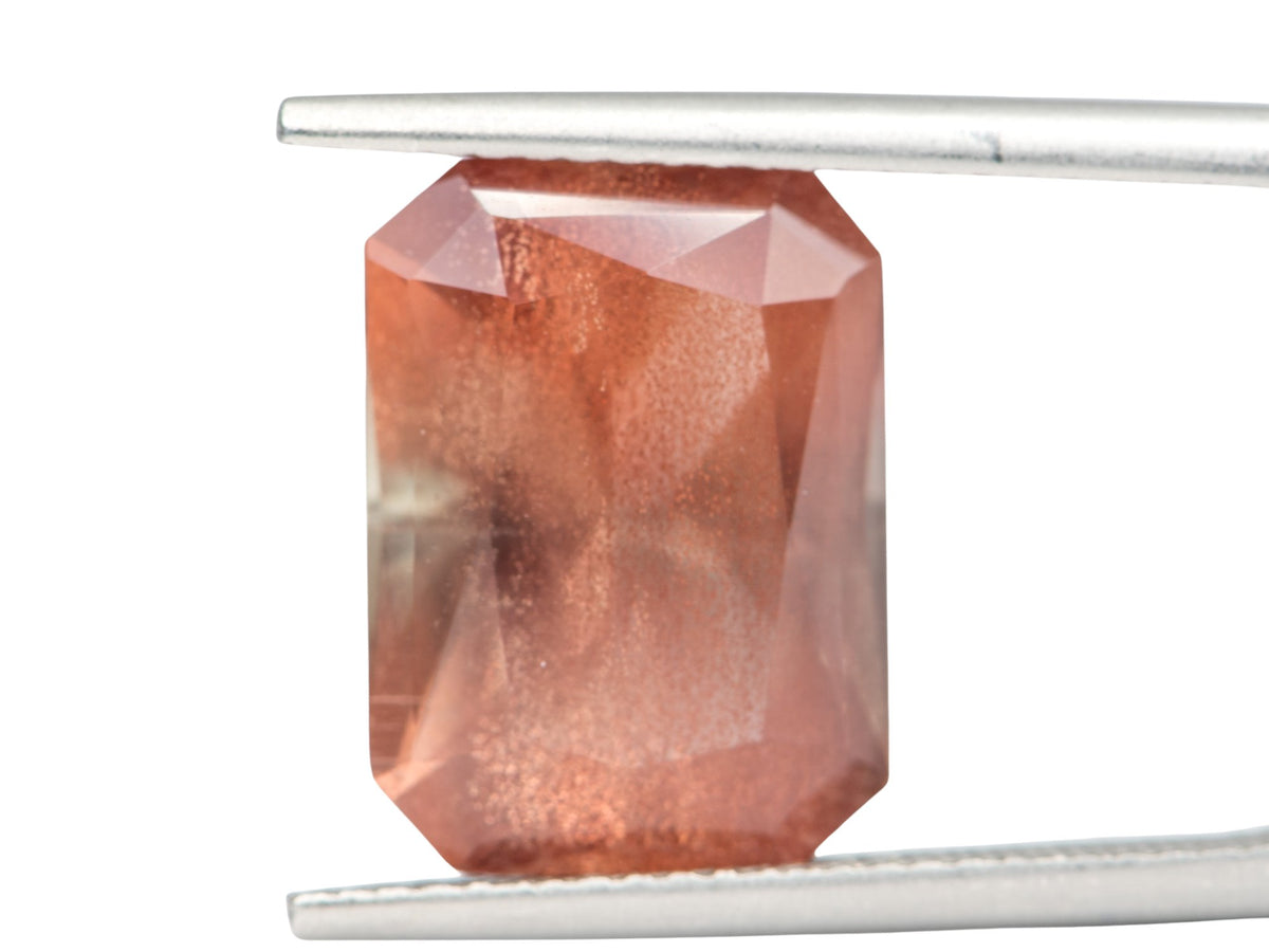 6.27ct Rectangle Shape Oregon Sunstone 13.8*10.0*7.1mm SU122 Aurora Designer