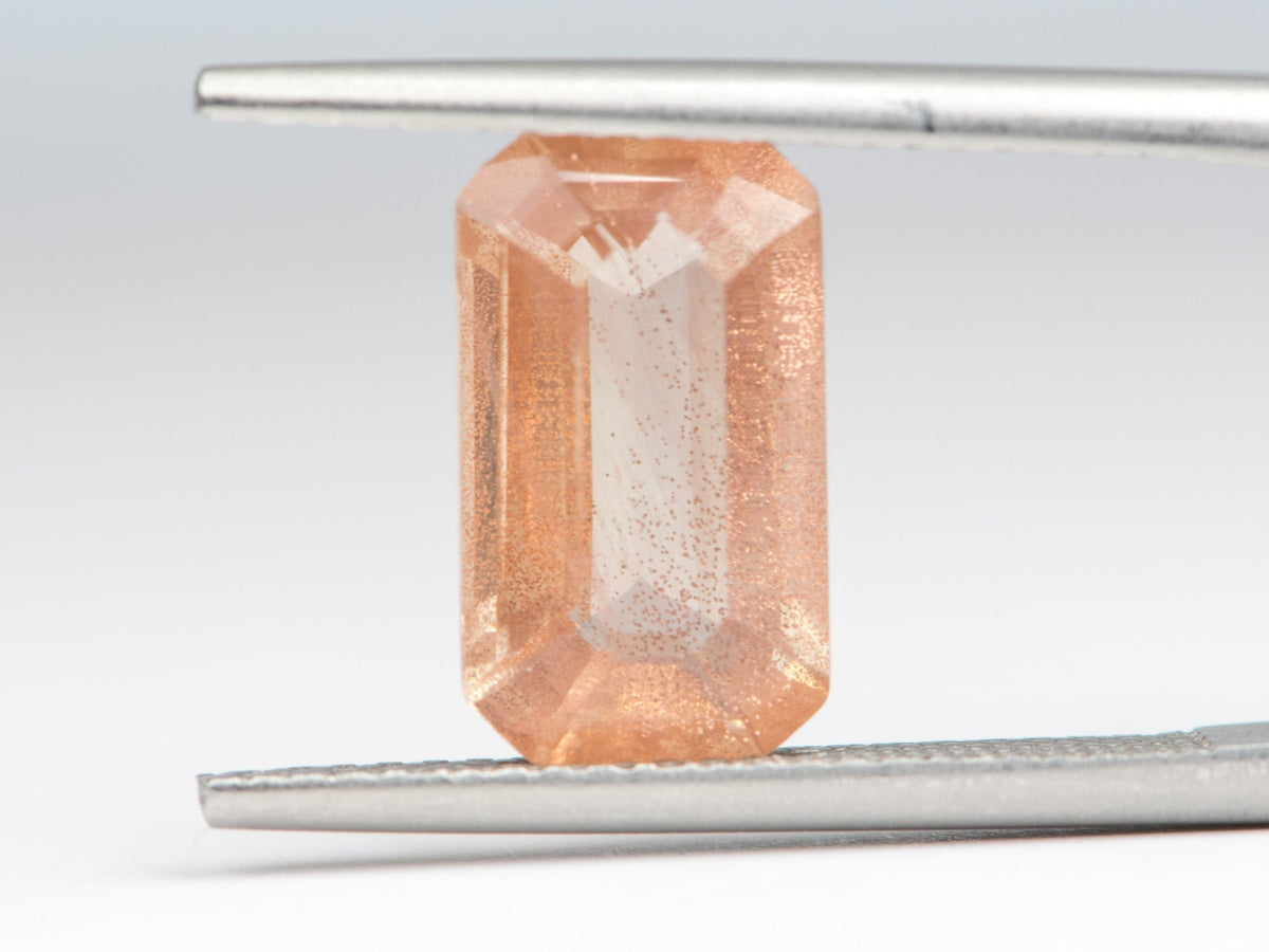 3ct Rectangle Shape Oregon Sunstone 12.0*6.9*4.8mm SU124 Aurora Designer