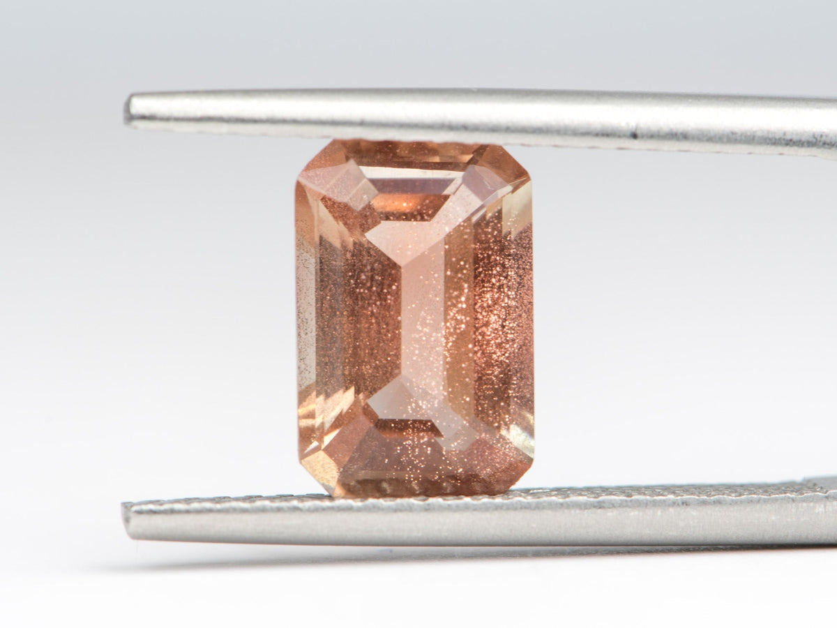 2.01ct Rectangle Shape Oregon Sunstone 10.0*6.5*4.5mm SU125 Aurora Designer