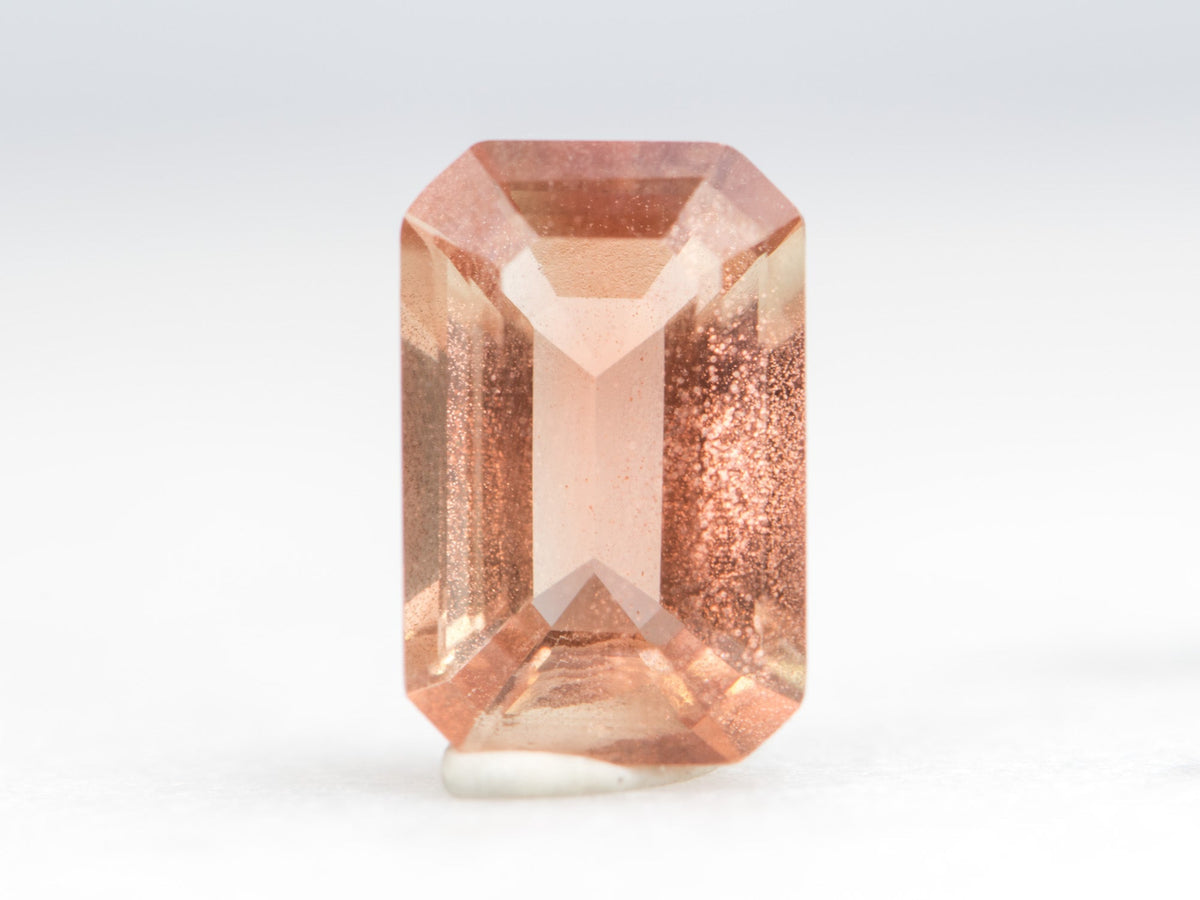 2.01ct Rectangle Shape Oregon Sunstone 10.0*6.5*4.5mm SU125 Aurora Designer