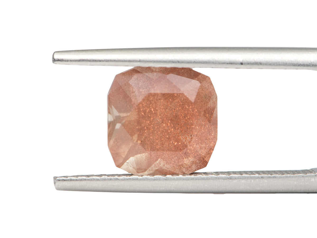 2.18ct Square Shape Oregon Sunstone 8.0*8.0*5.7mm SU135 Aurora Designer