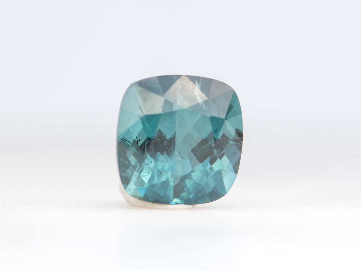 1.94ct Rectangle Shape Indicolite Tourmaline 7.0*6.9*5.1mm TL18 Aurora Designer