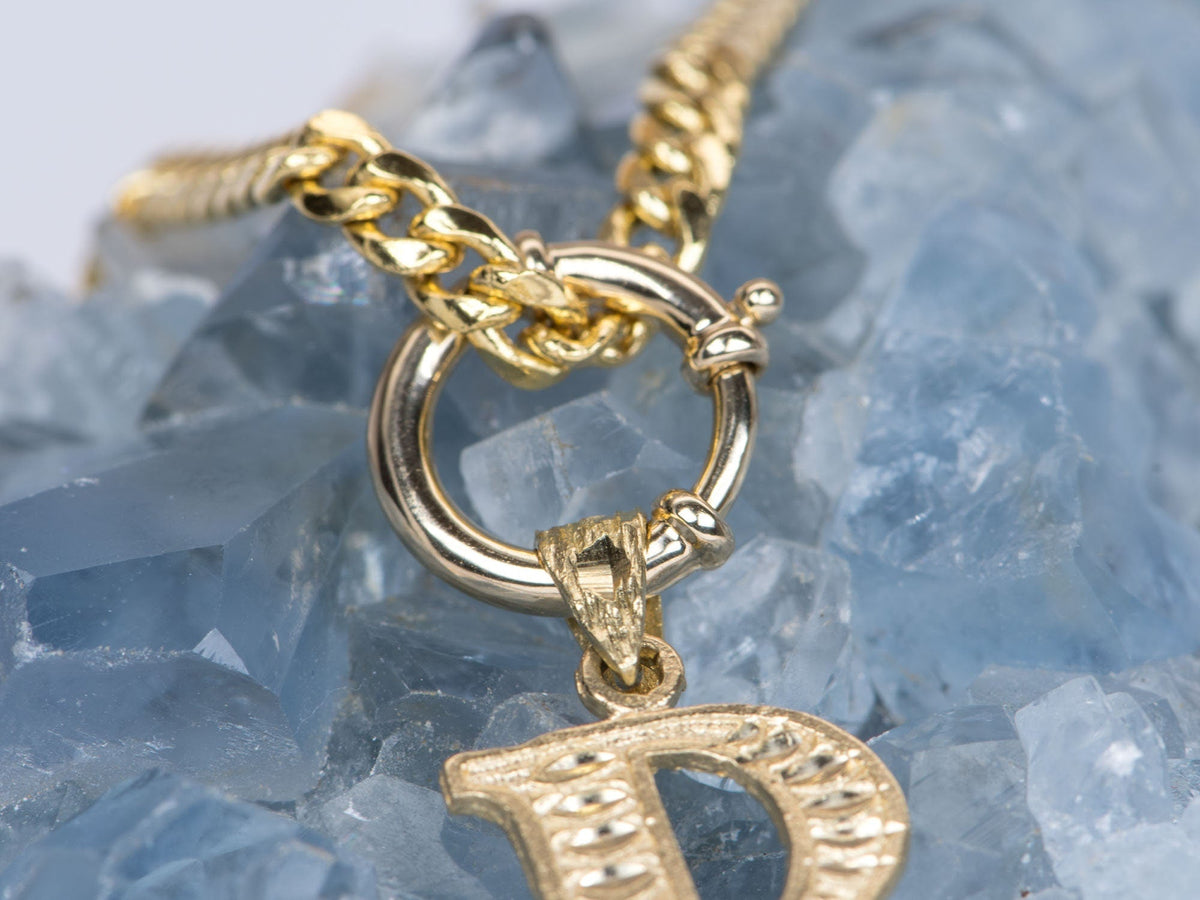 13mm Large Spring Ring Sailor Clasp 14K Gold AD2392v13 Aurora Designer