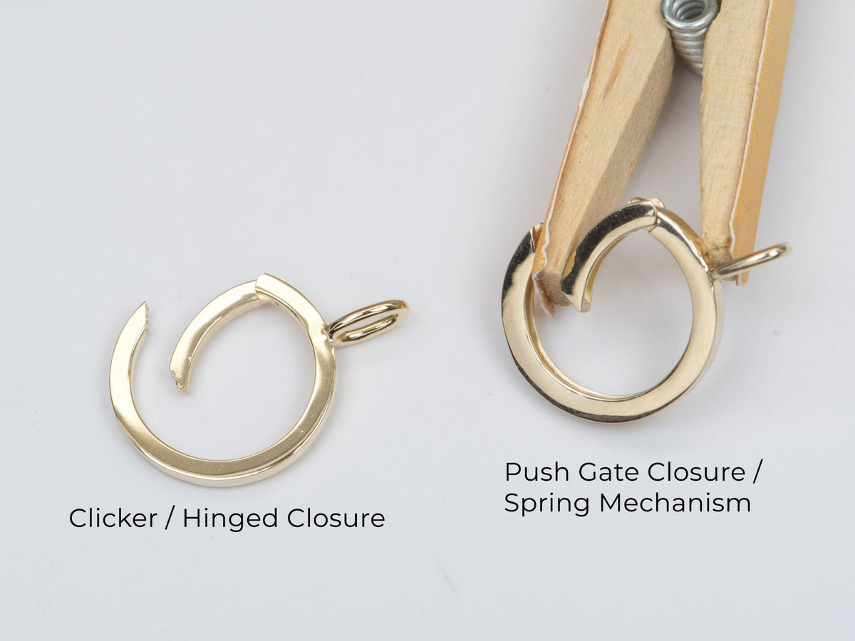 15mm Round Circle Pendant Charm Holder 14K Gold M4017 Aurora Designer