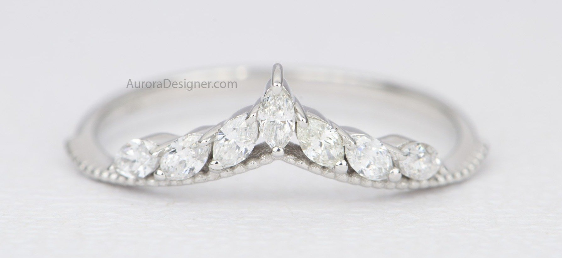 Buy Diamond Tiara Marquise Ring Guard, 14k Rose Gold Ring, Leaf Ring, Ring  Enhancer, Ring Wraps, Engagement Ring Online in India - Etsy