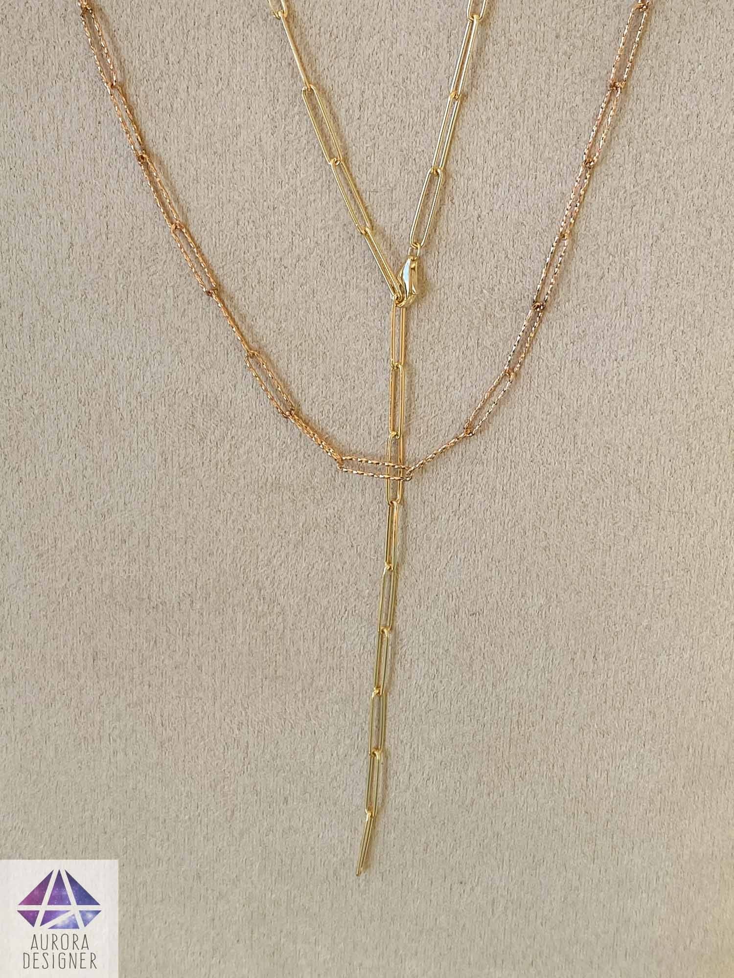 Buy Gold Coin Necklace, the Heavenly Flight Amulet Lariat, 24K Gold Plated,  Pamela Card, Lariat Necklace, Paperclip Chain, Unisex Jewelry, Gifts Online  in India - Etsy