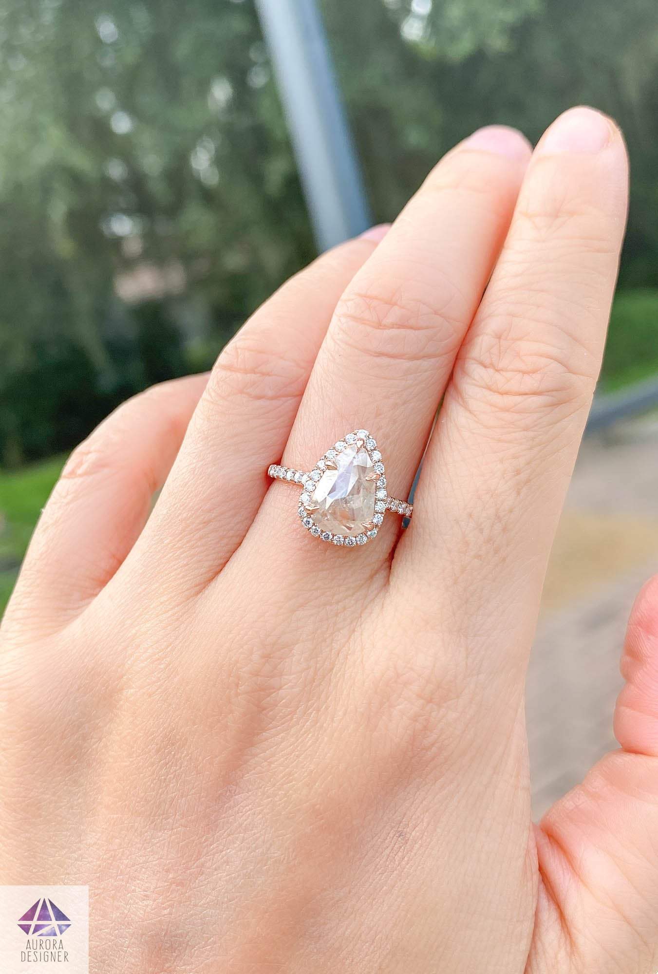 14K Rose Gold Solitaire Engagement Ring
