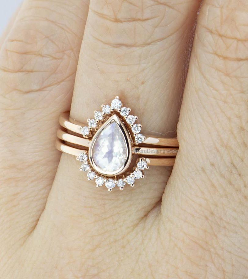 Faylin Moonstone Solitaire Ring for Sale | Olivia Ewing