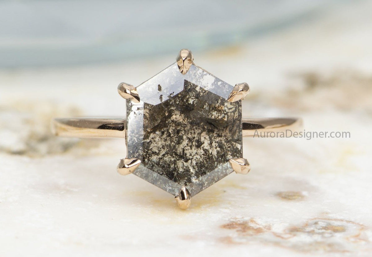 Ring Style - Prong Set Low Profile Setting for Rose Cut Center Stone AD1686C