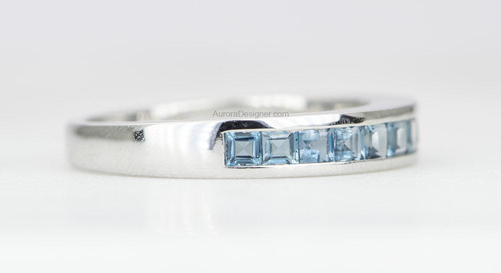 Topaz and diamond wedding band hotsell