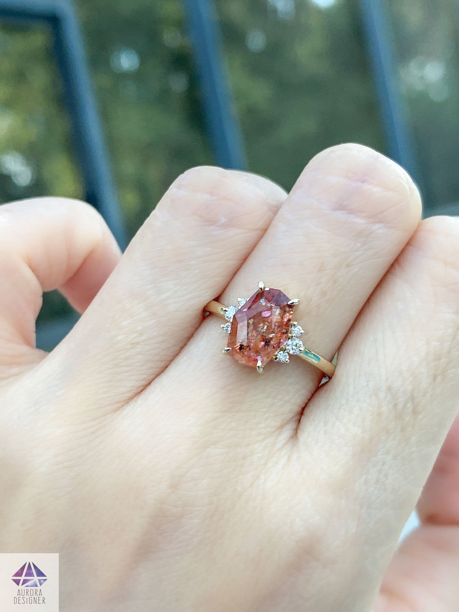 Glittering Pink Gold Engagement Ring Styles